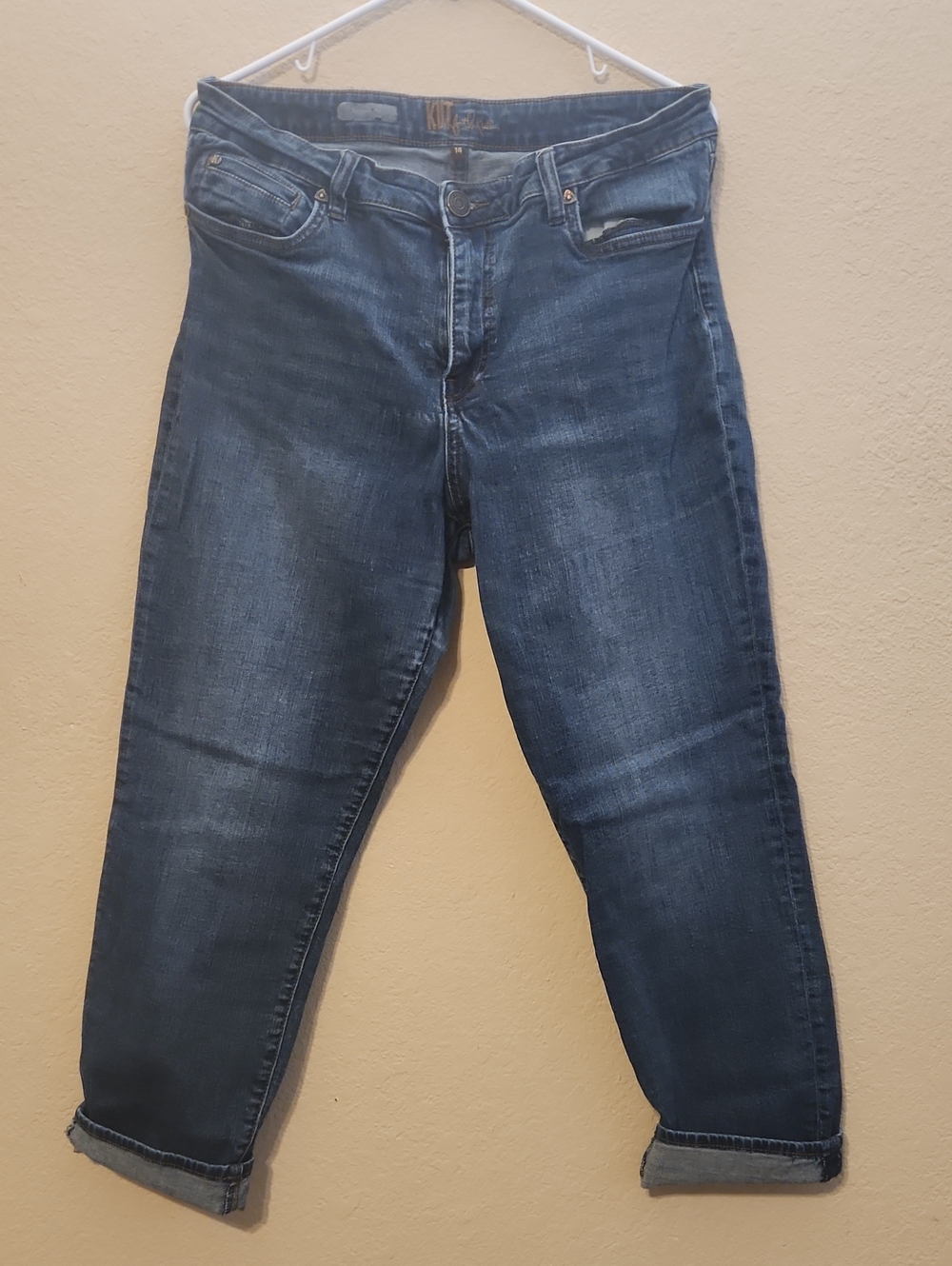 Kut from the Kloth  Straight Dark Blue Jeans